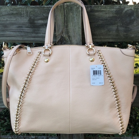 34339 Coach Apricot Peach Whiplash Prairie Bag NWT - Picture 2 of 8